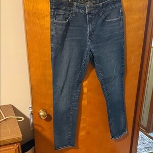 American Eagle Outfitters Men's Dark Blue Skinny Jeans